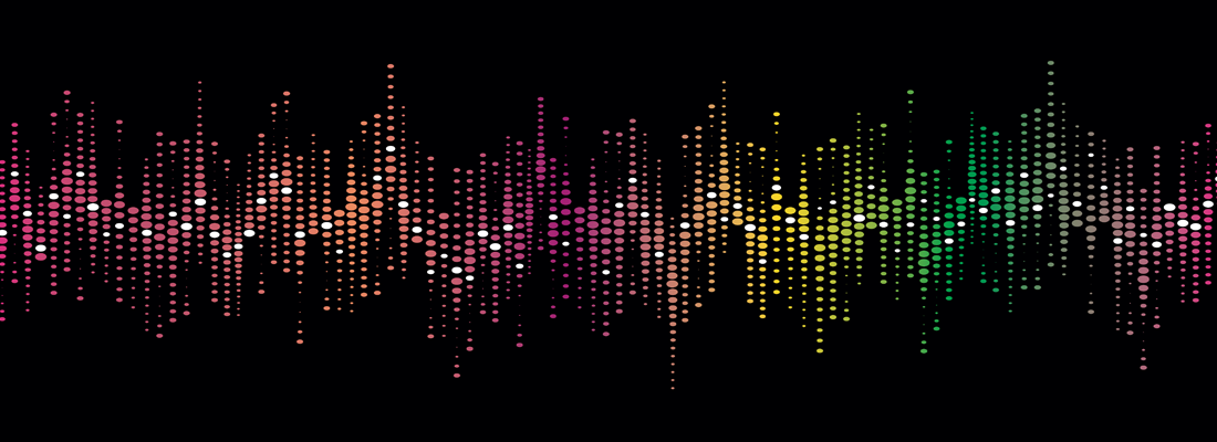 A colorful voice soundprint