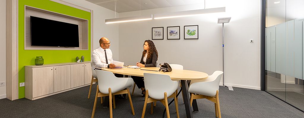 Small Regus Meeting Room with people